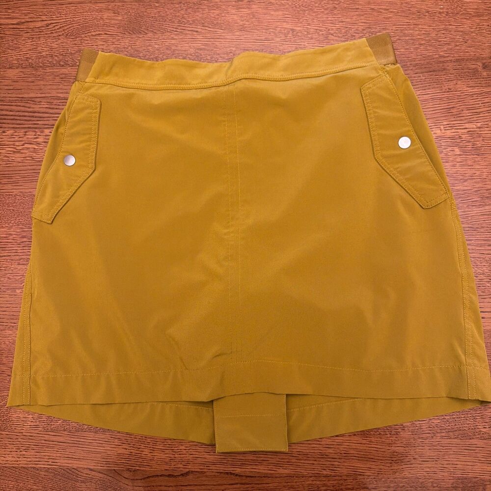 Athleta Skort Women’s 16 Vienna Cargo Goldenrod Ochre Lined Skirt